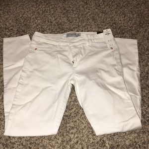 White Abercrombie jean leggings